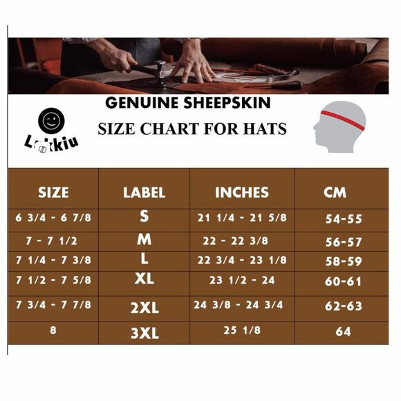 Shearling Sheepskin Leather Trapper Hat Aviator Hat  | Winter Hat | Russian Hat - Picture 7 of 7